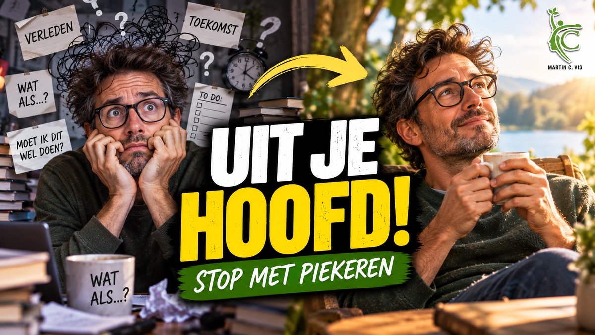 Piekeren stoppen: uit je hoofd en terug naar het nu